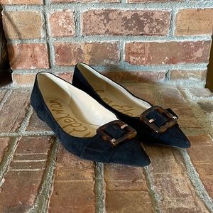Sam Edelman Sonja Buckle Toe Leather Flats